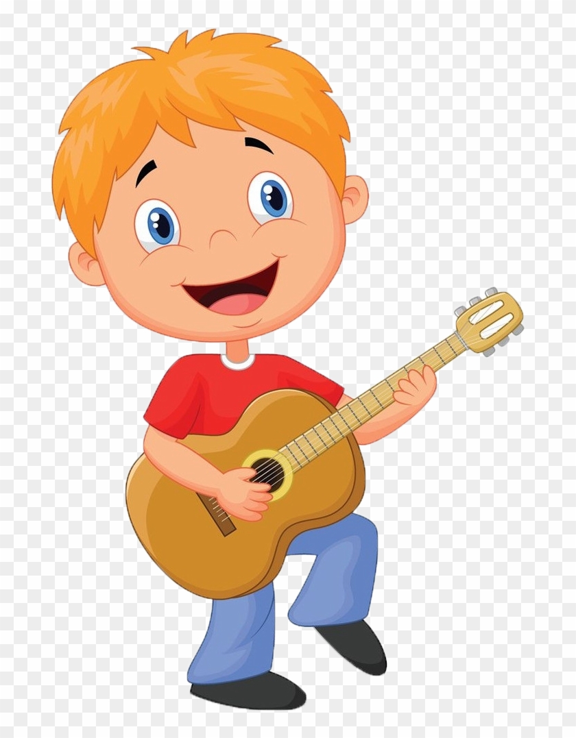 Guitarist Cartoon Clip Art - Play The Guitar Cartoon #183492