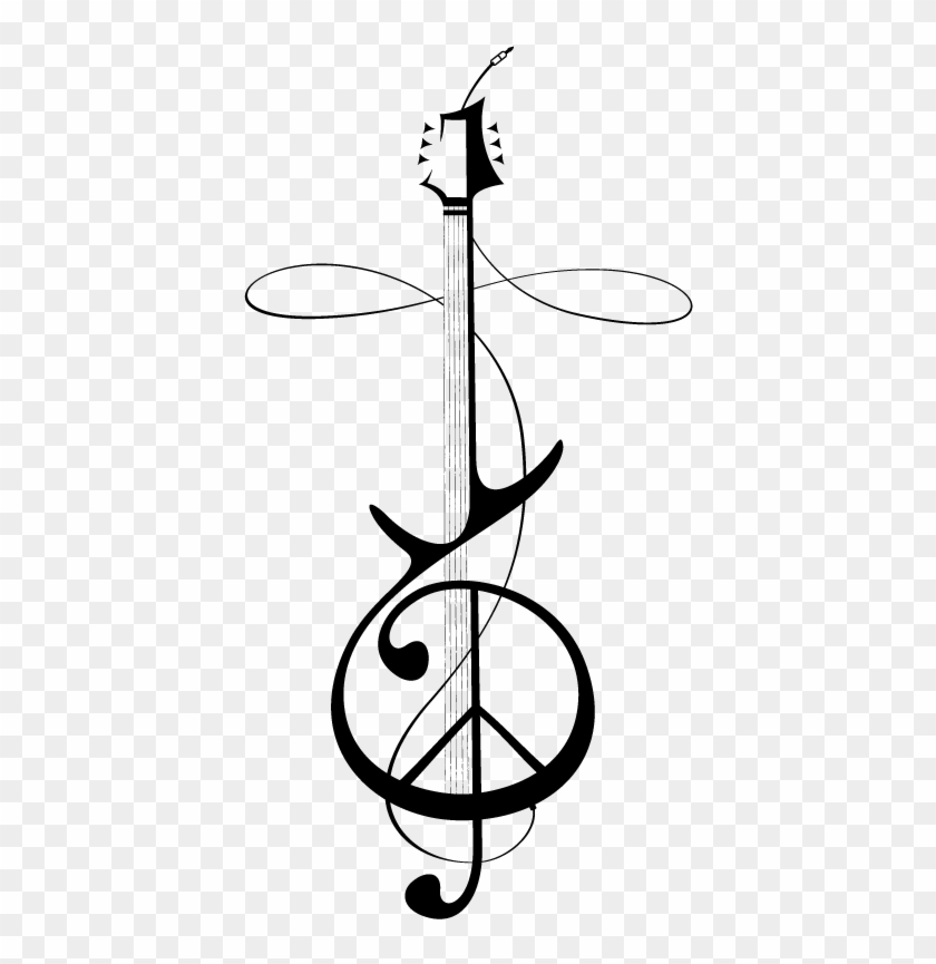 Incorporate Phoenix With Angel Wings And Lavendar - Guitar G Clef Tattoo -  Free Transparent PNG Clipart Images Download