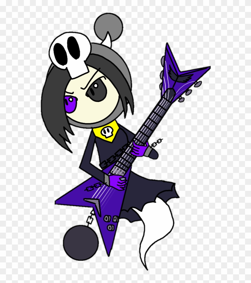 Ghost Bomber And Her Electric Guitar By Monserratcrazy5 - Electric Guitar #183537