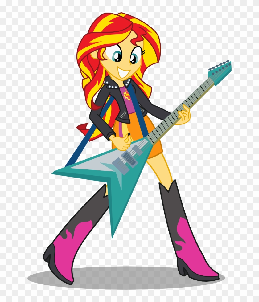 I Also Play Guitar By Seahawk270 - Equestria Girls And Sunset Shimer #183549