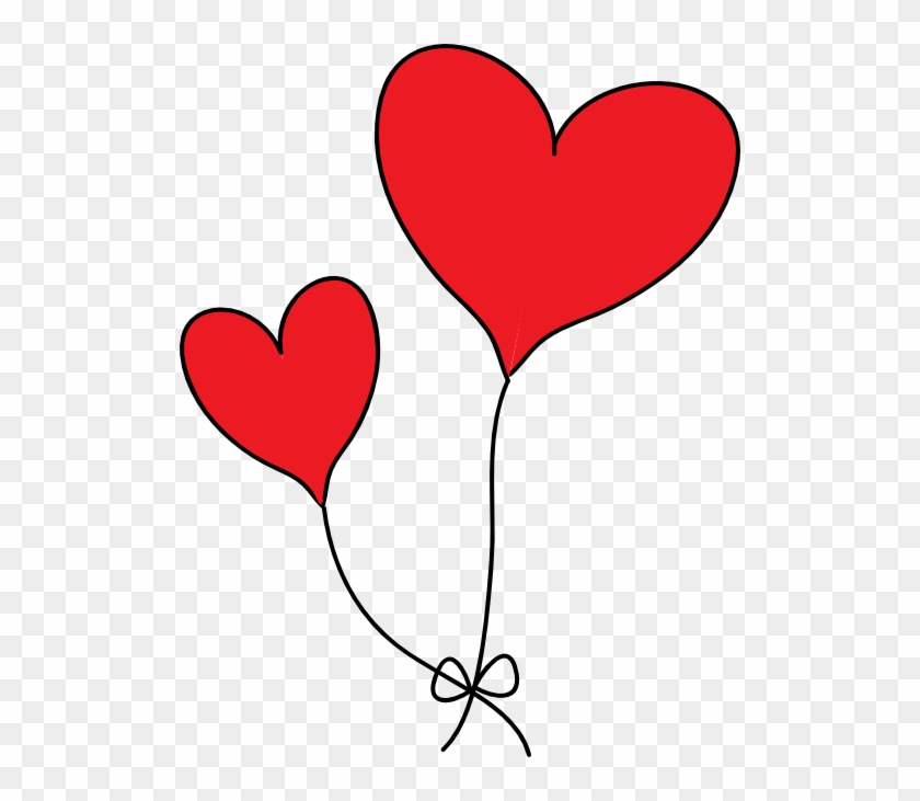 clipart of hearts and balloons