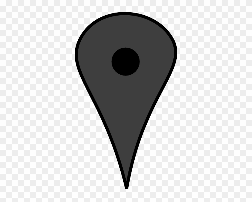 Grey Map Push Pin Clip Art At Vector Clip Art - Google Maps Icon Vector Grey #183635