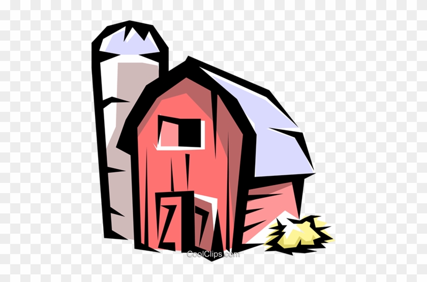 Beautiful Barn And Silo Clipart Barn And Silo Royalty - Barn Clip Art #183653