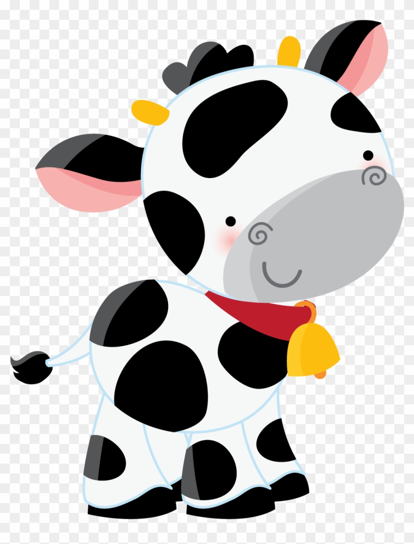 Say Hello Cow Clipartclipart Babyclipart Imagespaper - Farm Animals Paper Cupcake Picks 24pcs #183684