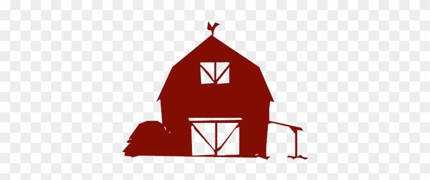 Barn Clipart Transparent - Barn On Stripes Canvas Reproduction #183916