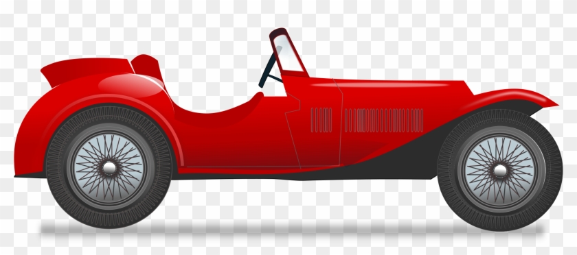 Race Car Clipart Old Fashioned Car - Vintage Race Car Vector #183948