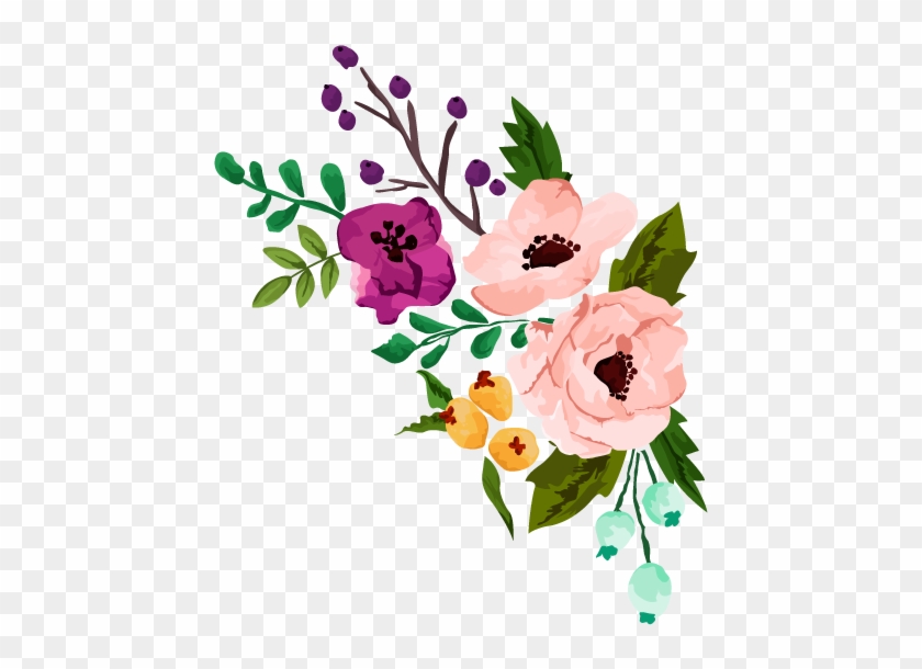 Download Rustic - Free Watercolor Flower Vector - Free Transparent ...