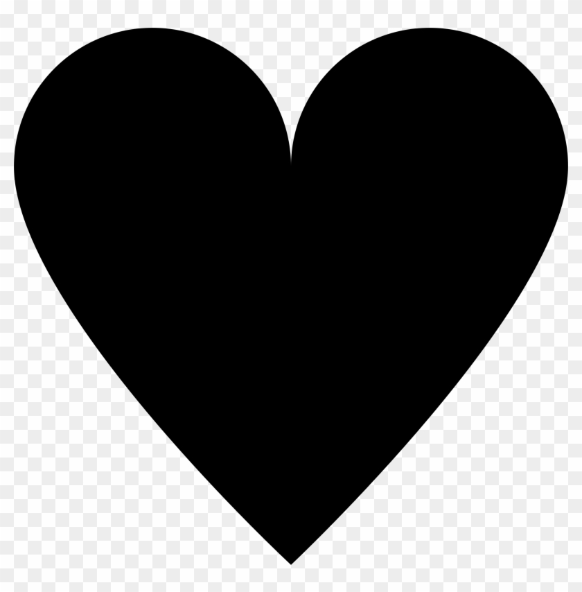 Rustic Heart Clipart Png - Black Heart Png #183992