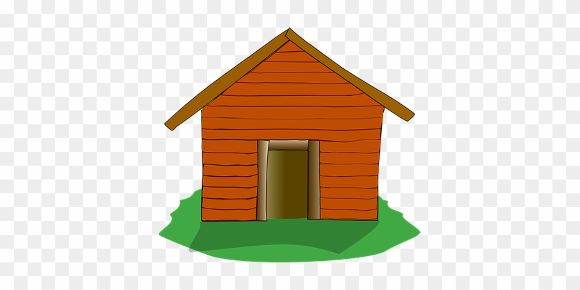 Log Cabin Settlers Cabin House Home Rustic - Three Little Pigs Wood House #184027