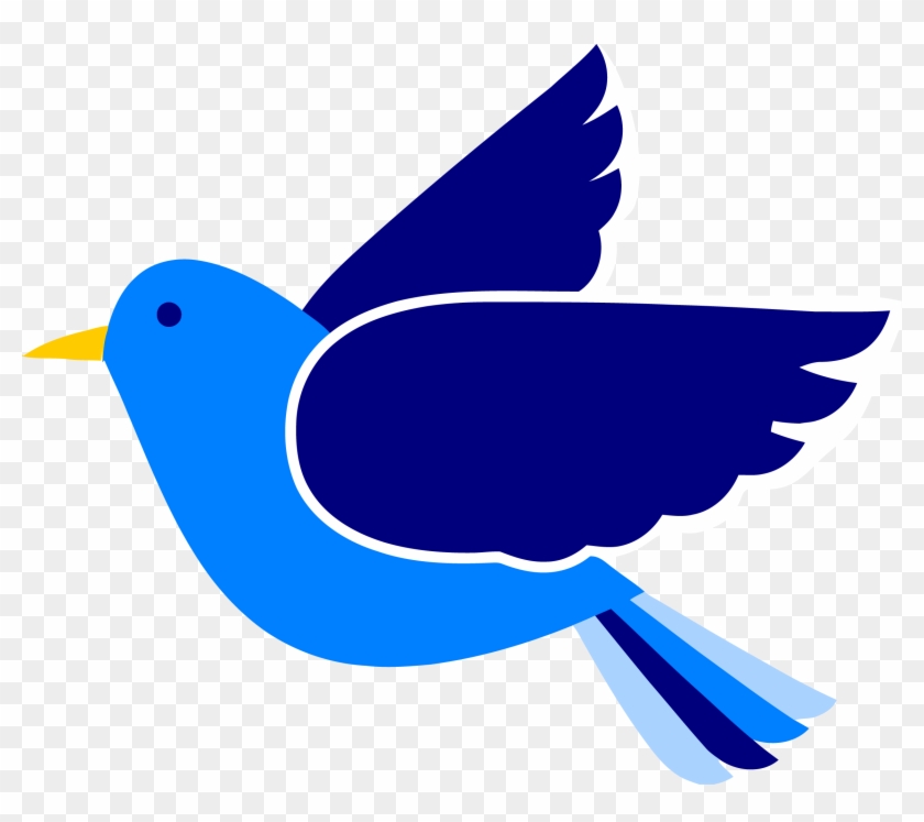 Blue Bird Clipart Png - Free Clip Art Bird #184038