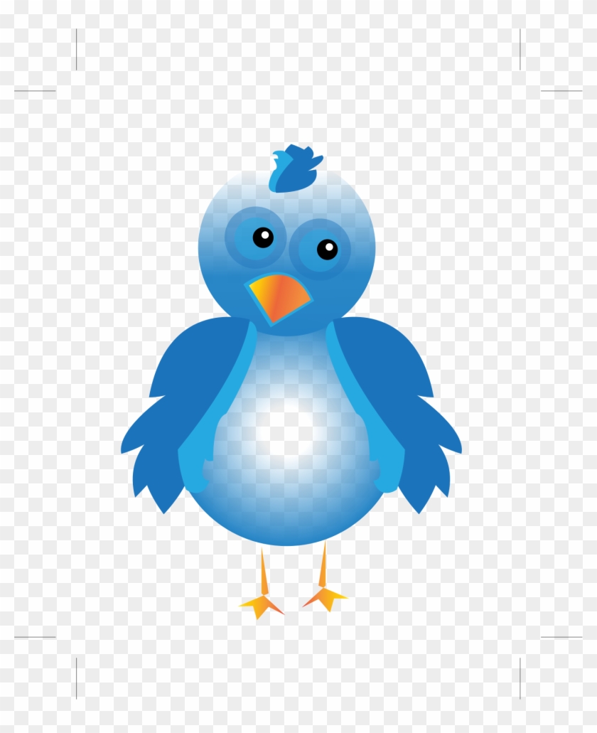 Big Image - Cartoon Bird Blue #184043