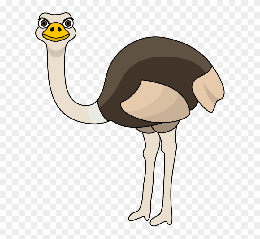 Ostrich Clip Art - Black And White Ostrich #184064