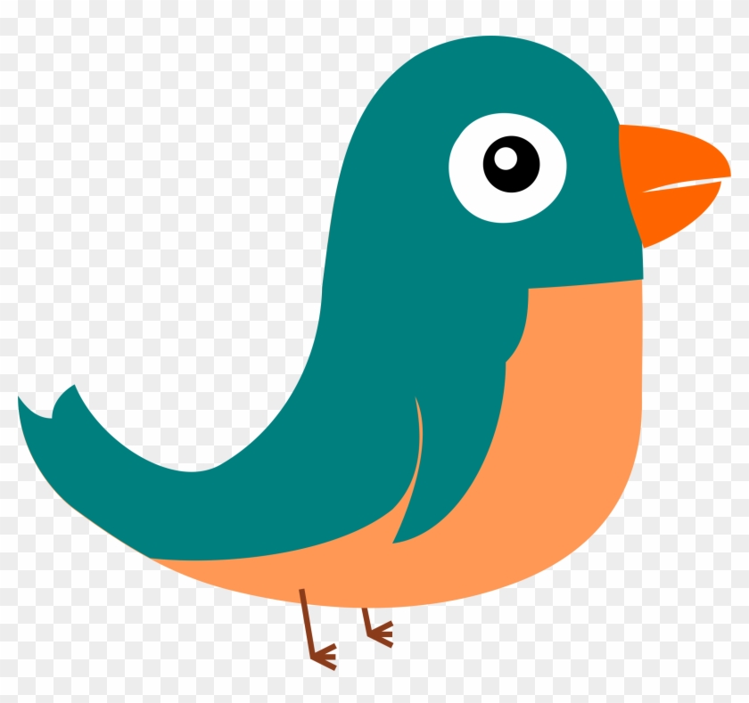 Clipart Birdie - Flat Bird Png #184112