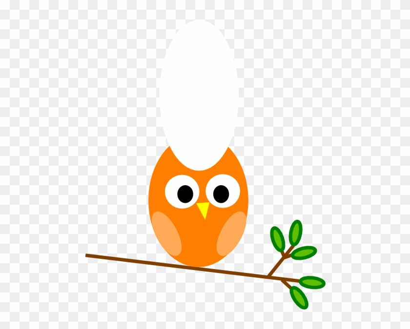 Orange Owl Clip Art At Clker - Owl Clip Art #184159