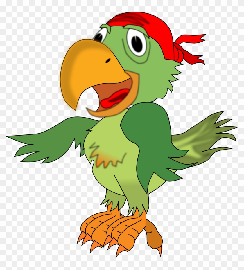 Funny Pirates Cliparts - Pirate Parrot Clip Art #184169