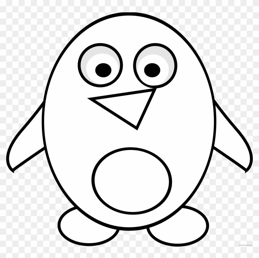 Penguin Outline Animal Free Black White Clipart Images - Penguin Outline #184183