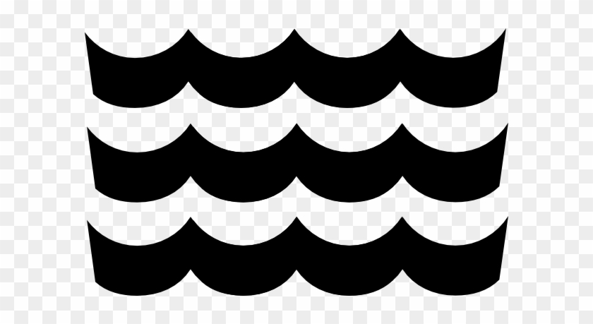 Wave Pattern Clip Art - Waves Silhouette Clip Art #184191