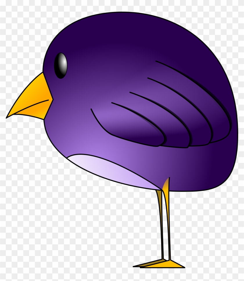 Bird Free Stock Photo Illustration Of A Blue Bird - Cartoon Purple Bird #184258