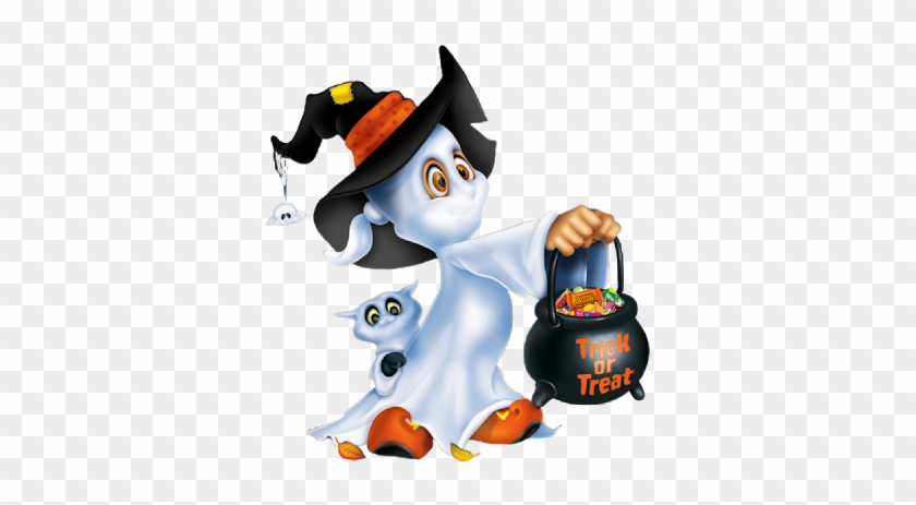 Funny Halloween Cliparts Funny Cartoon Ghost Clipart - Ghost #184301