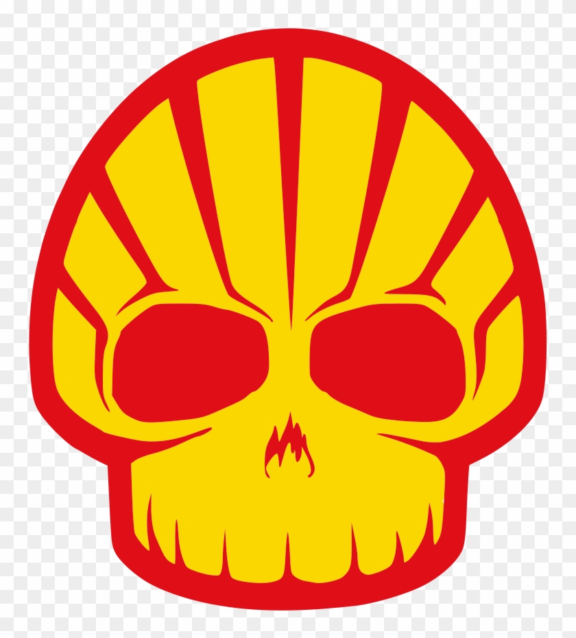 Venus And The Half Shell Clip Art Download - Yellow And Red Skull Logo #184303