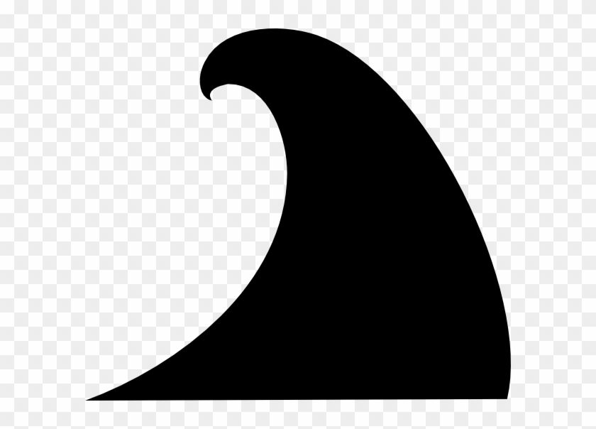 Black Wave Clip Art At Clker - Wave Clip Art Black #184346