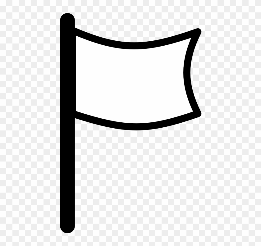 White Flag Clipart - White Flag Icon Png #184380