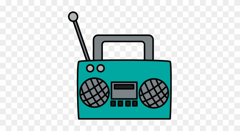 Radio Cassette Player Clip Art - Boombox Clipart #184408