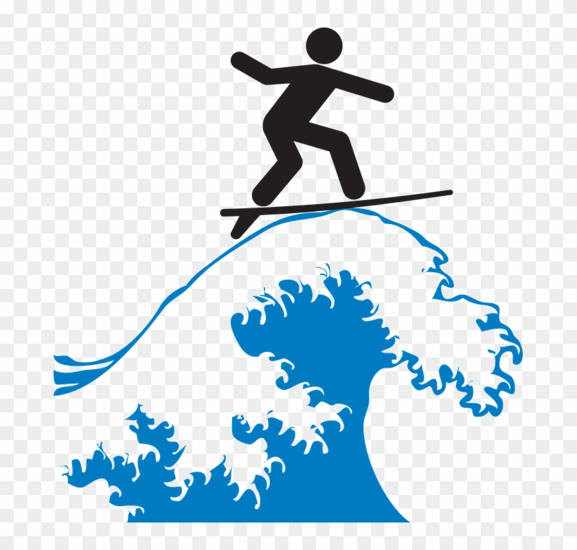 Free Image On Pixabay - Surfing Clipart Transparent #184443