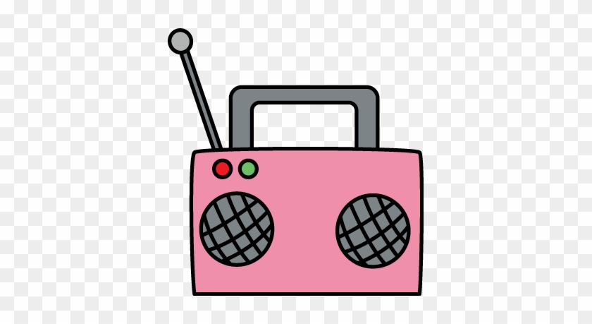 Pink Radio Clip Art - Radio Clipart #184462