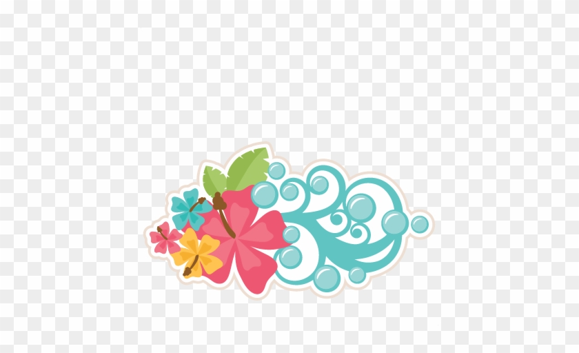 Tropical Flowers Svg Scrapbook Cut File Cute Clipart - Flower Wave Png #184477