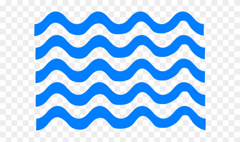 Blue Wave Lines Clip Art - Waves Icon Blue Png #184502