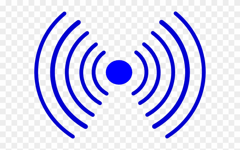 Radio Waves All Blue Clip Art At Clker - Blue Radio Waves #184522