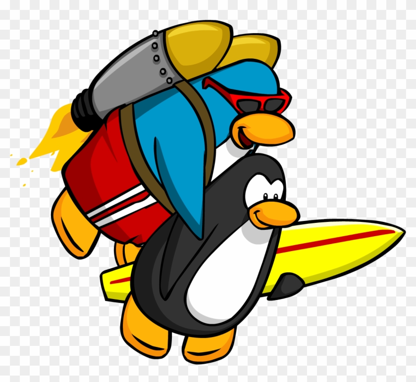 Catchin' Waves Jet Pack Surfer Carry - Club Penguin #184604