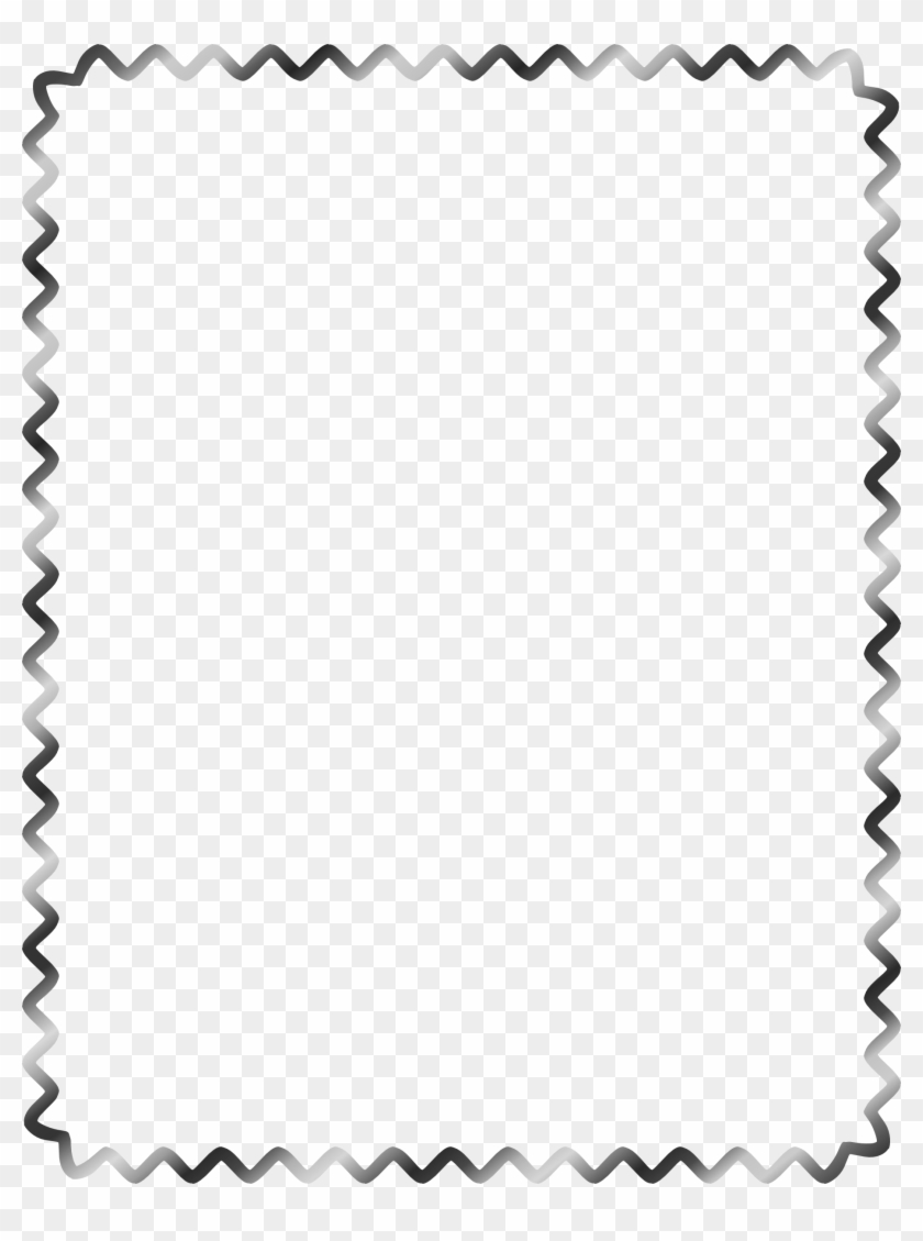 Water Waves Border Clipart - Black And White Border #184630