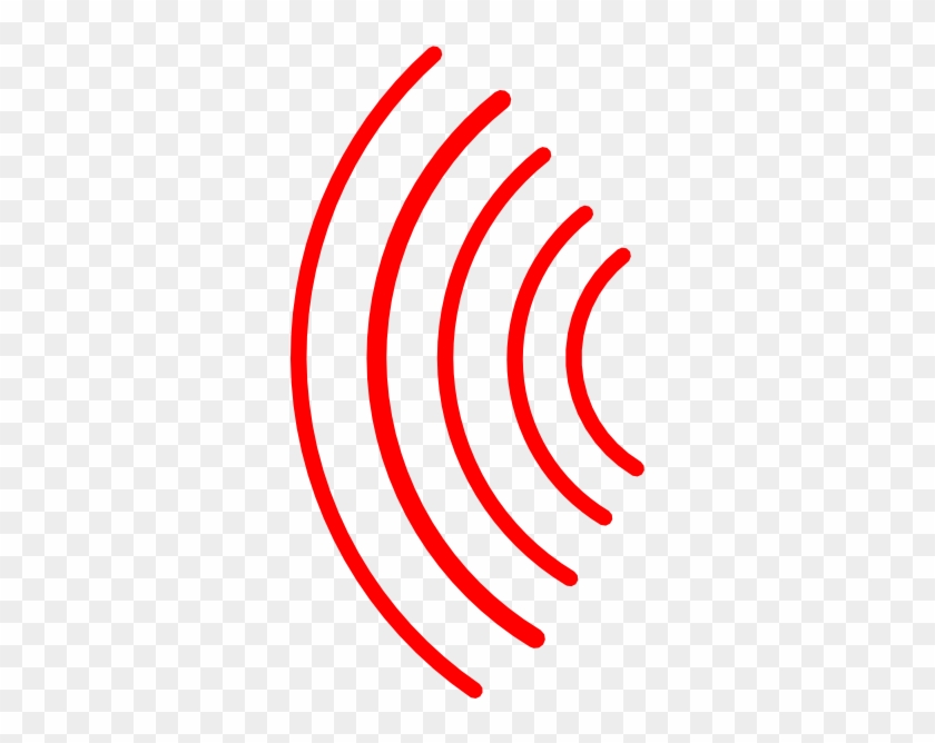 Red Radio Waves Clip Art At Clker Com Vector Clip Art - Circle #184730