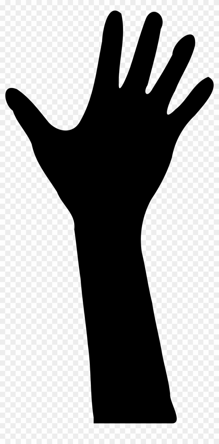 Clipart Silhouette Hands Reaching Hand Reaching Out - Hand Reaching Out Clipart #184761