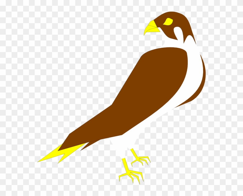 Falcon Clip Art - Peregrine Falcon Simple Clipart #184778