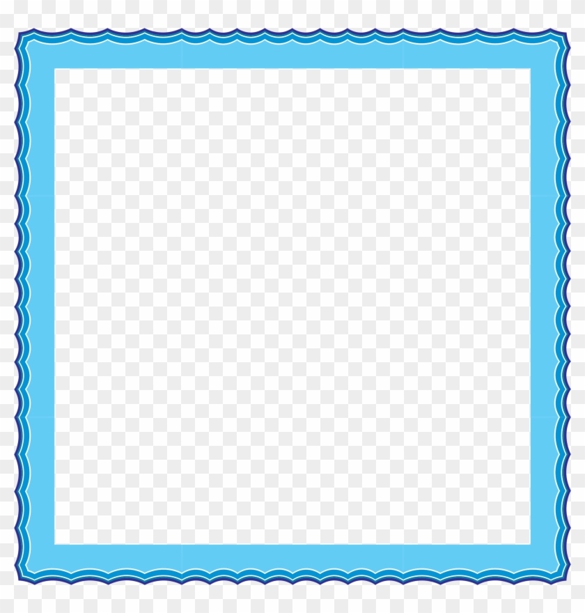Water Waves Frame 2 Clipart Images - Cadre Diplome Vierge Gratuit #184826