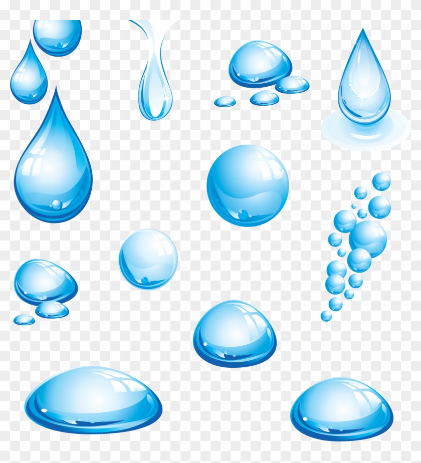 Images For Water Drop Clipart Png - Blue Water Drops Png #184854