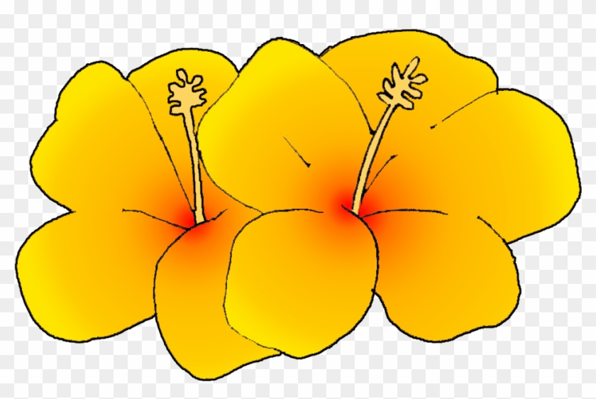 Yellow Water Lily Clip Art Cliparts - Hawaiian State Flower Clipart #184861
