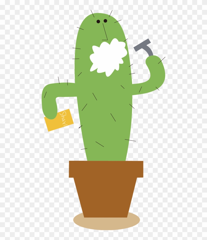 Cute Cartoon Cactus - Illustration #185188