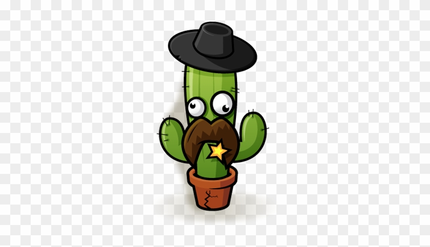 Fishing Cactus Character - Instagram #185199