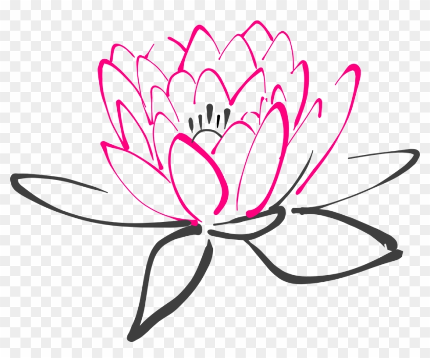 Lotus Clipart Lily Pad Flower - Water Lily Vector Png #185229