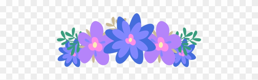 Blue Flower Clipart Crown - Coroa De Flores Png #185338