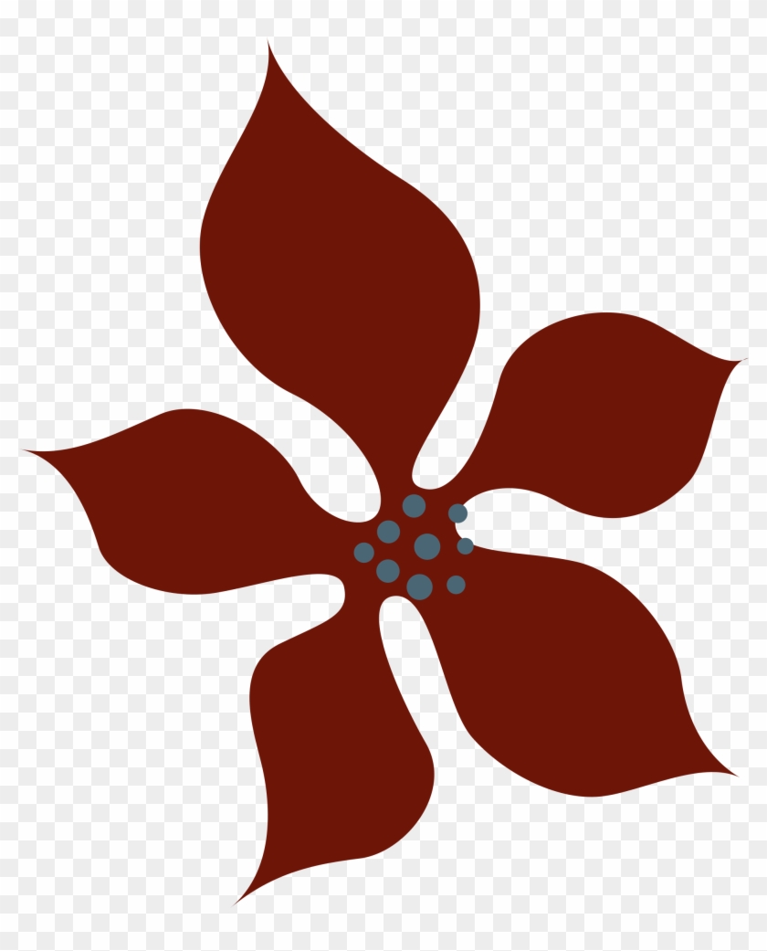 Red Flower Clipart Red Thing - Vector Cánh Hoa Lan #185378