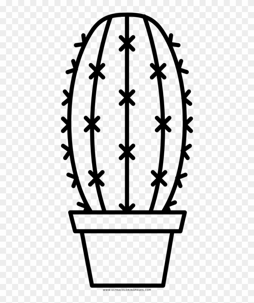 Download Cactus Coloring Page Ultra Pages Book Cute Saguaro - Black ...