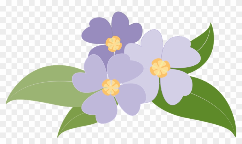 Violet Clipart Flowering Plant - Thank You For The Gift Of Flowers Card #185432