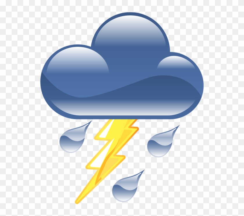 Thunderstorm Lightning Weather Clip Art - Thunderstorm Weather Icon #185457