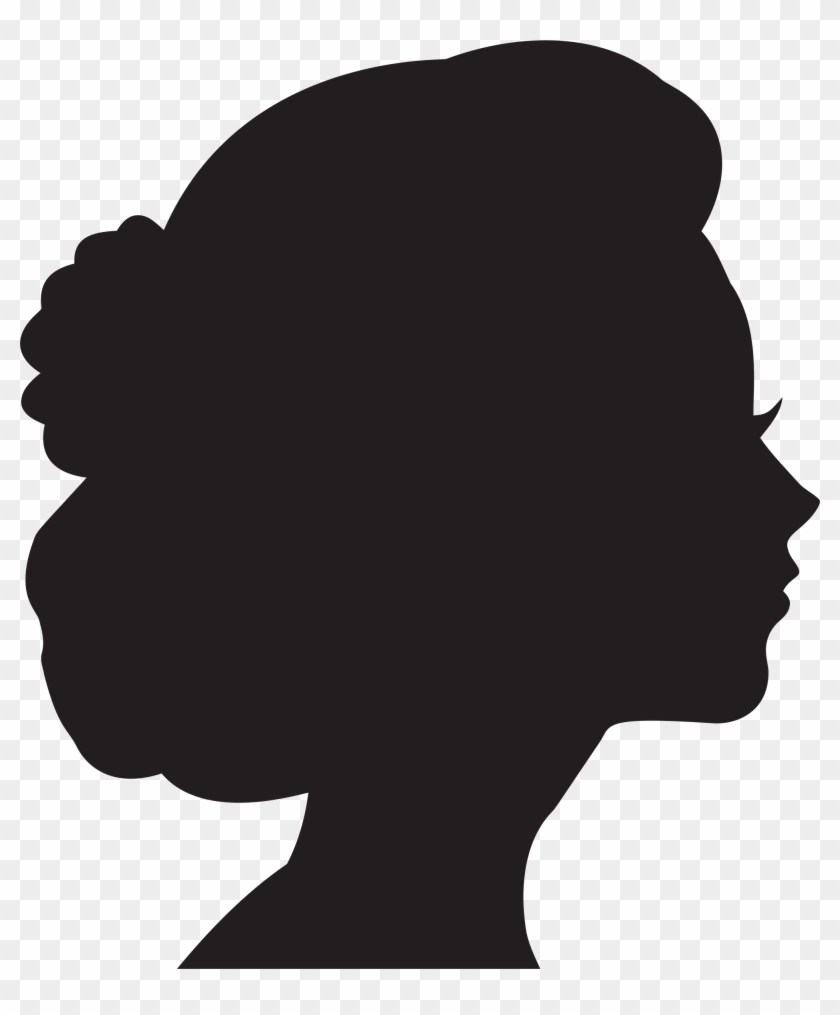 Clipart - Woman Profile Silhouette #185469