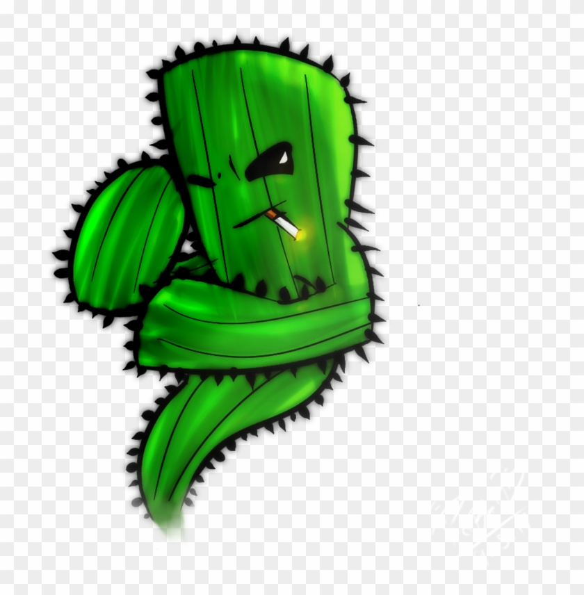 Cactus Fantasma Fumando By Galletoconk On Clipart Library - Cactus Fumando #185479